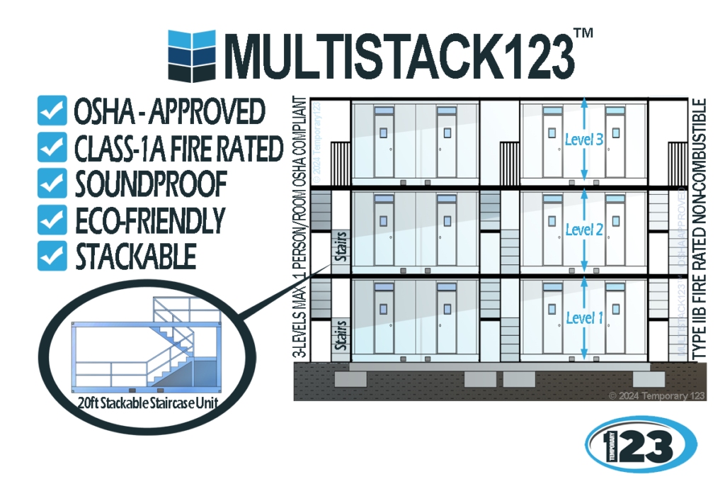 Multistack 123 : Temporary Modular Container Building Rentals​